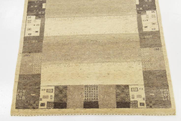 Detail image of 3' 10 x 6' Hand Knotted Kashkuli Gabbeh Wool Rug