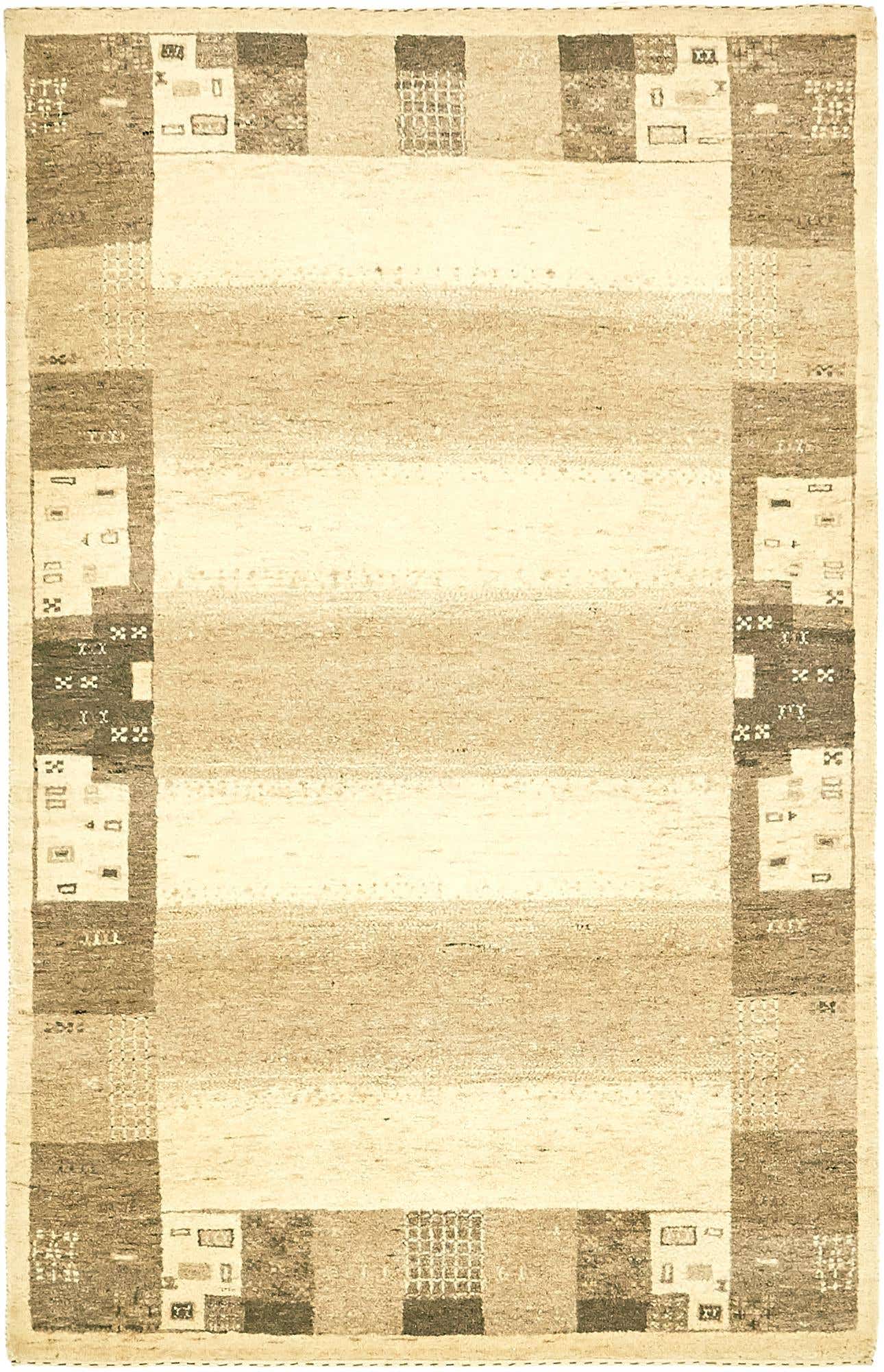 3' 10 x 6' Hand Knotted Kashkuli Gabbeh Wool Rug
