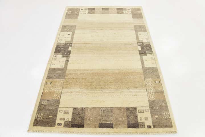 3' 10 x 6' Hand Knotted Kashkuli Gabbeh Wool Rug