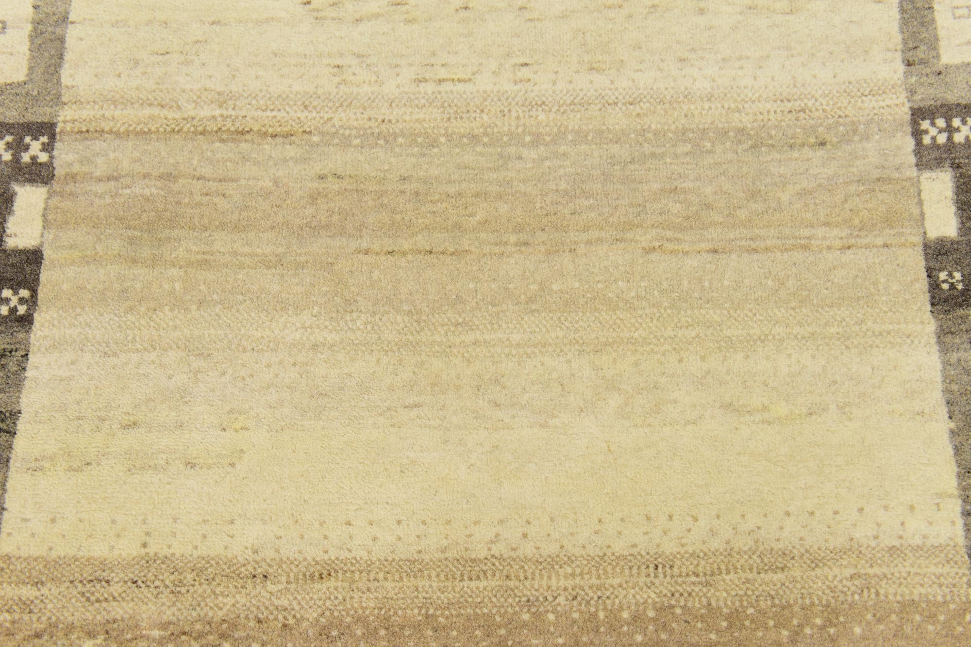 3' 10 x 6' Hand Knotted Kashkuli Gabbeh Wool Rug
