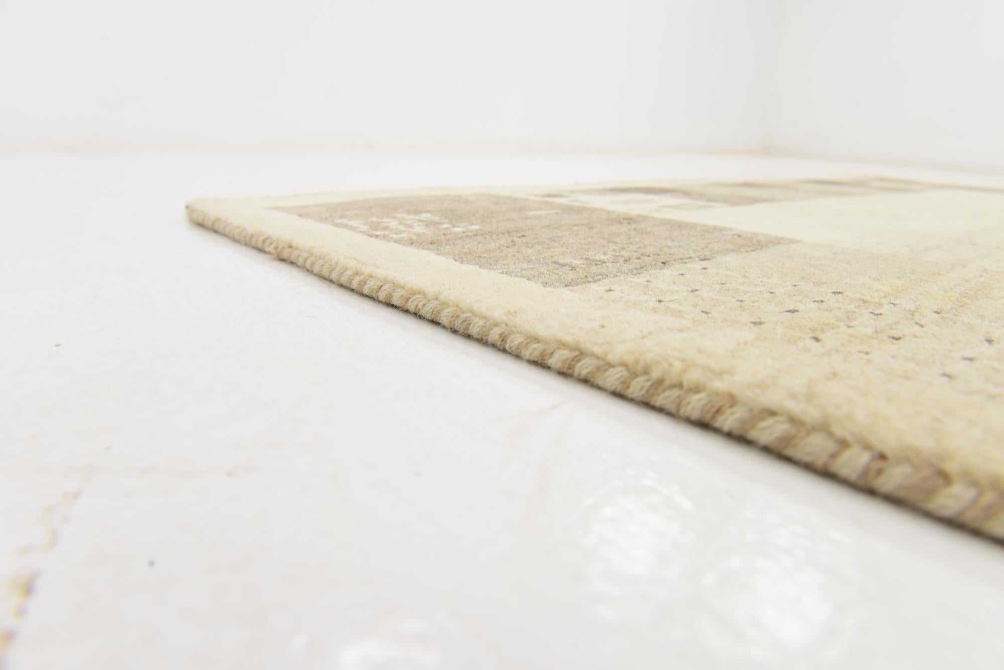 3' 10 x 6' Hand Knotted Kashkuli Gabbeh Wool Rug