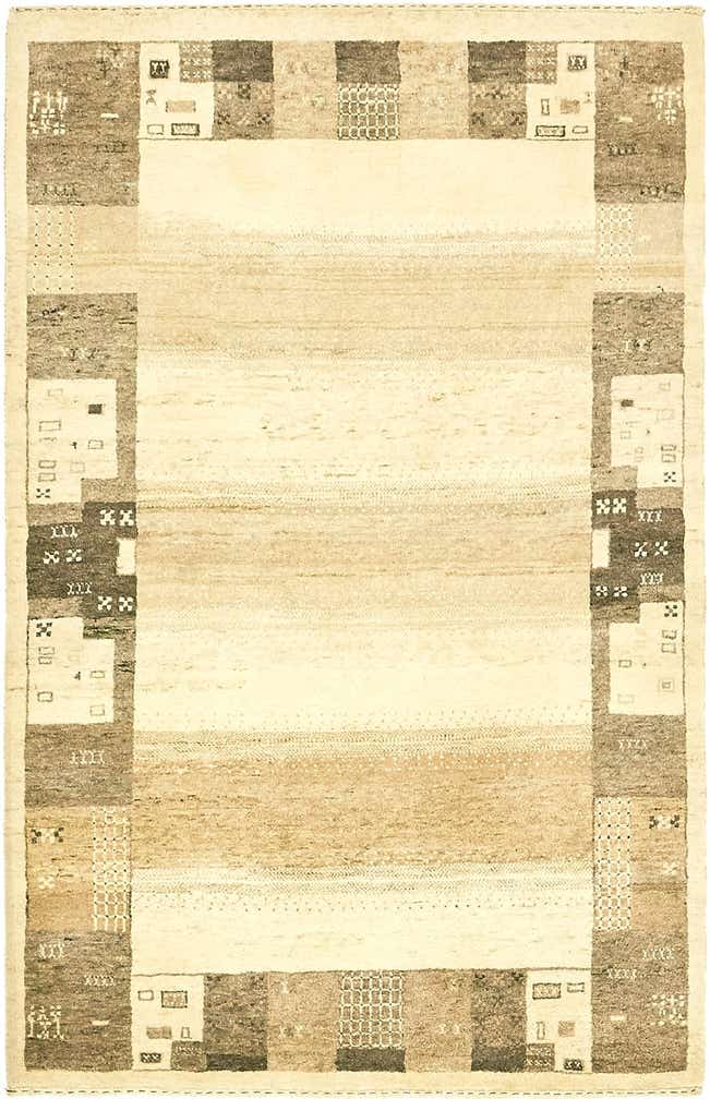 3' 10 x 6' Hand Knotted Kashkuli Gabbeh Wool Rug