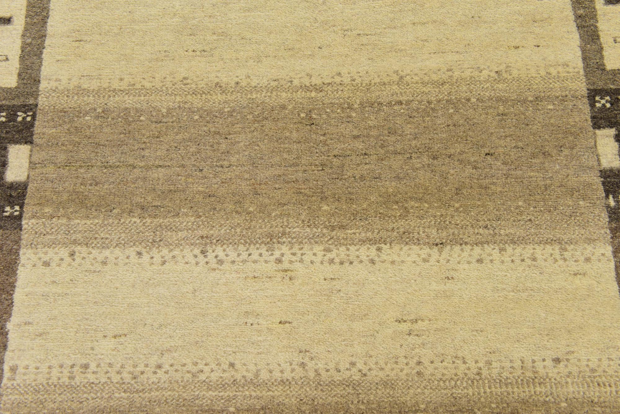 4' x 6' 2 Hand Knotted Kashkuli Gabbeh Wool Rug