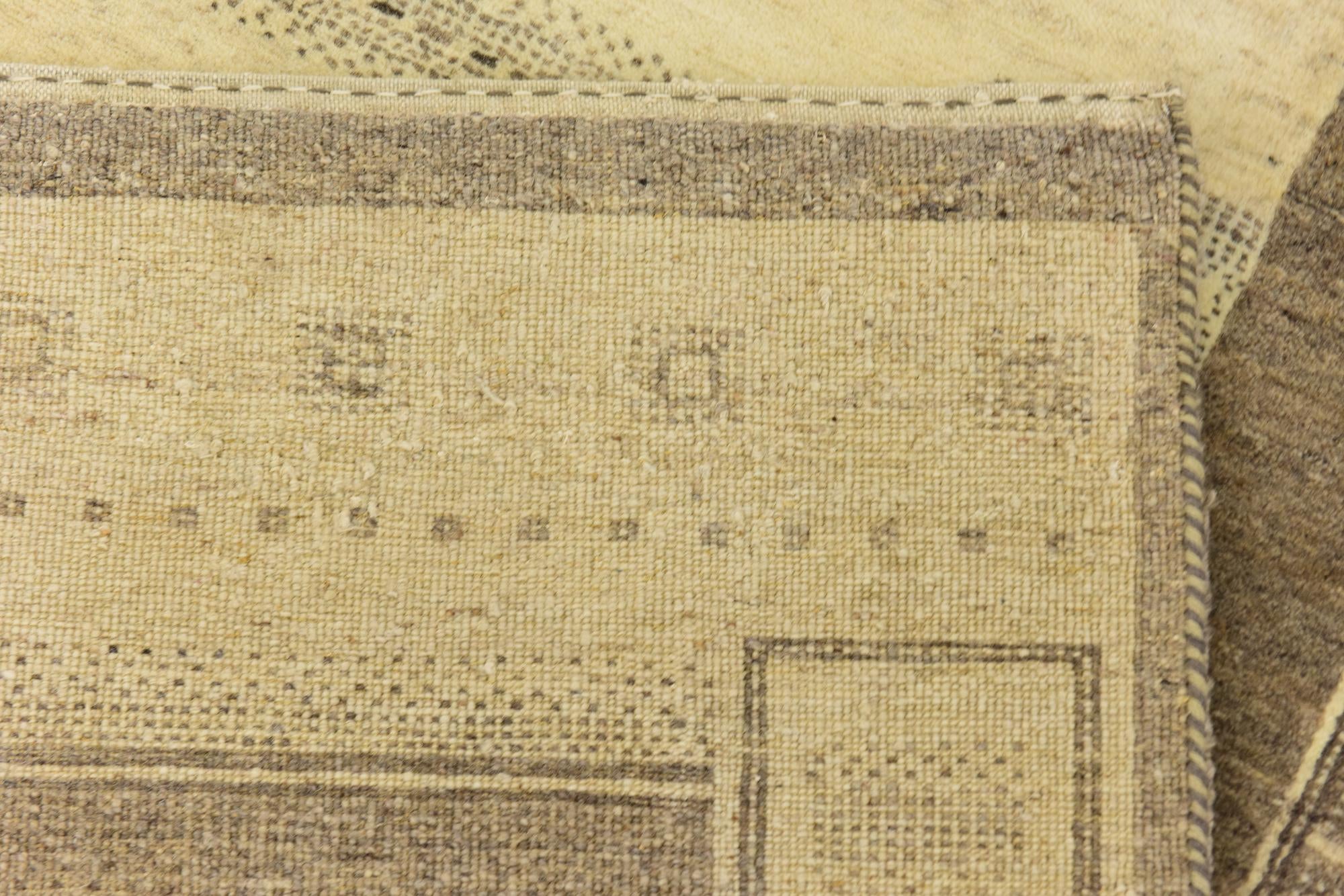 4' x 6' 2 Hand Knotted Kashkuli Gabbeh Wool Rug