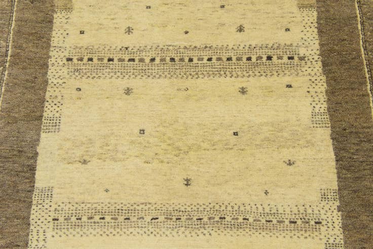 Detail image of 4' x 6' 2 Hand Knotted Kashkuli Gabbeh Wool Rug