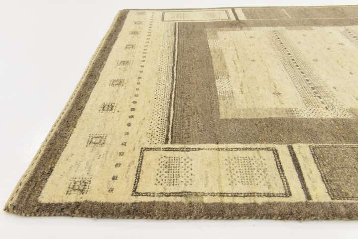 4' x 6' 2 Hand Knotted Kashkuli Gabbeh Wool Rug