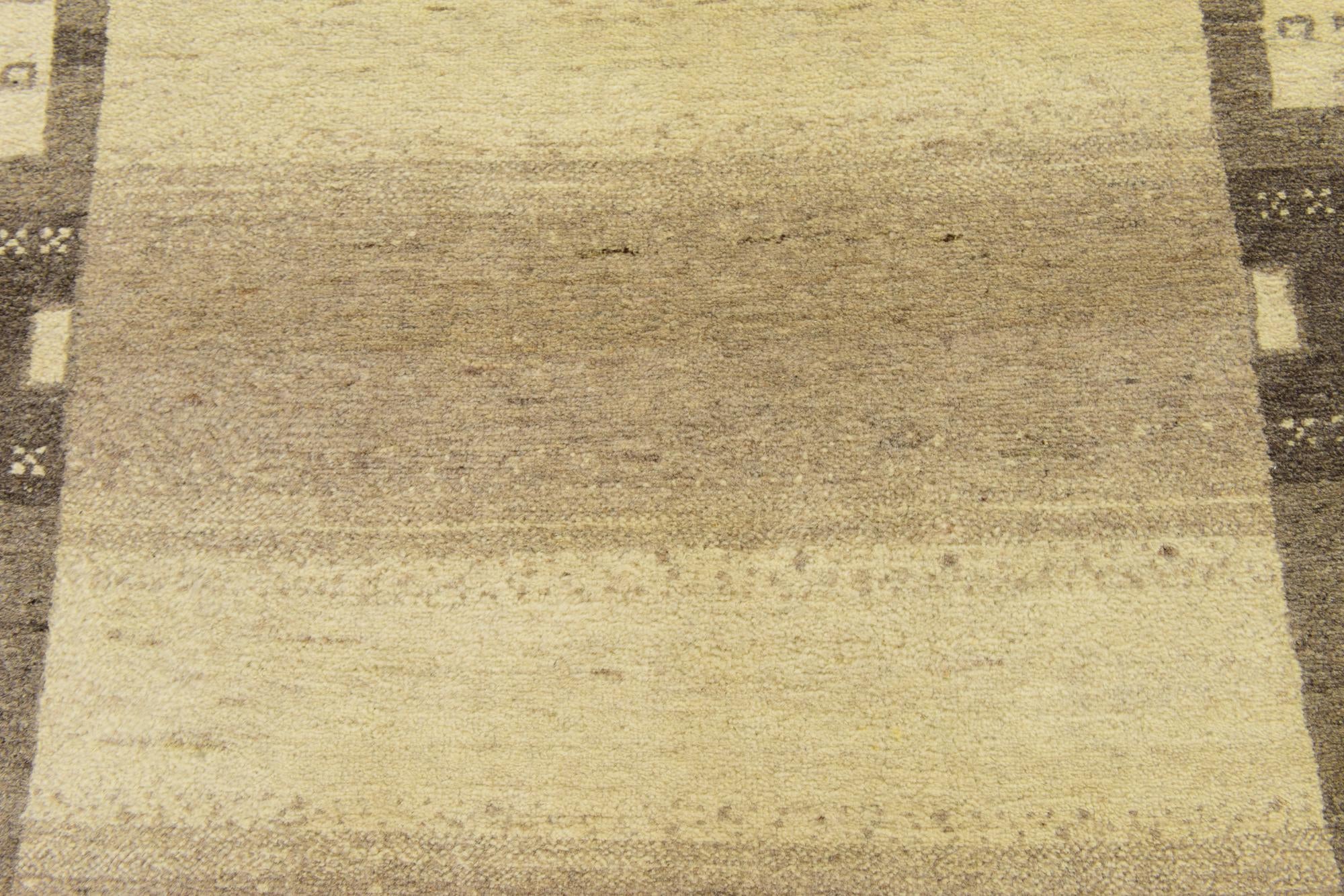 3' 10 x 6' Hand Knotted Kashkuli Gabbeh Wool Rug
