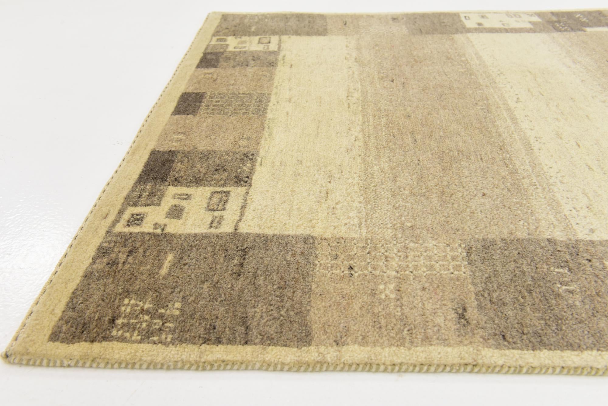 3' 10 x 6' Hand Knotted Kashkuli Gabbeh Wool Rug