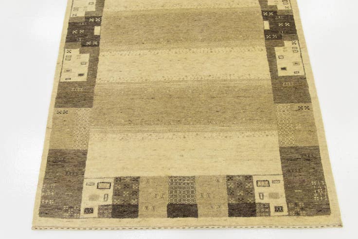 Detail image of 3' 10 x 6' Hand Knotted Kashkuli Gabbeh Wool Rug