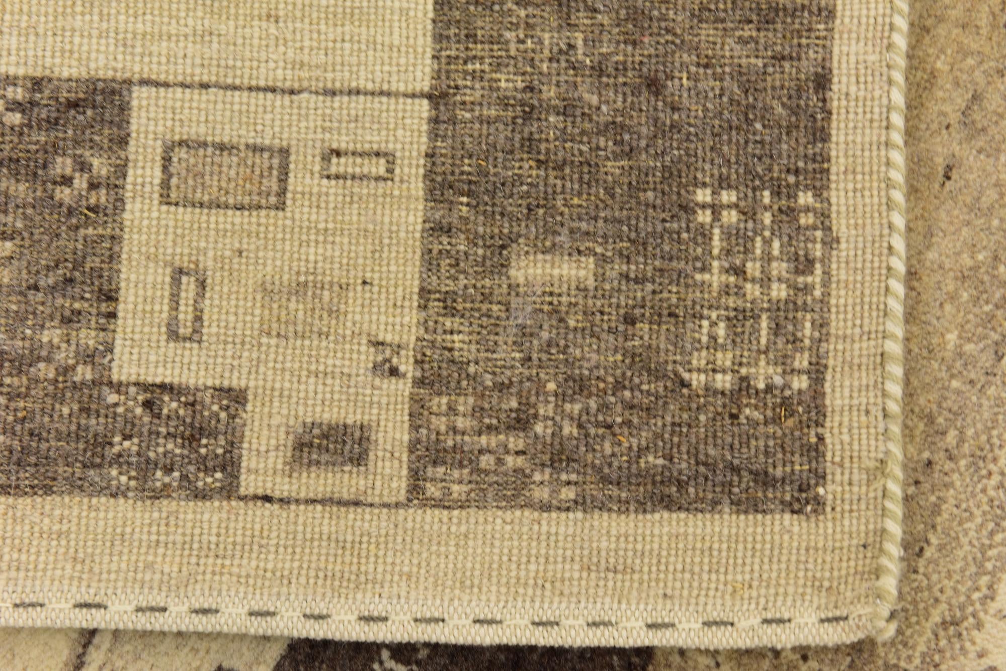 4' x 6' 3 Hand Knotted Kashkuli Gabbeh Wool Rug