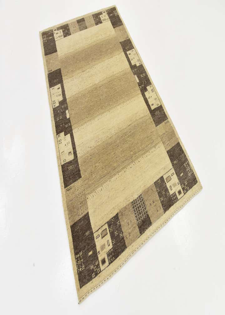 4' x 6' 3 Hand Knotted Kashkuli Gabbeh Wool Rug