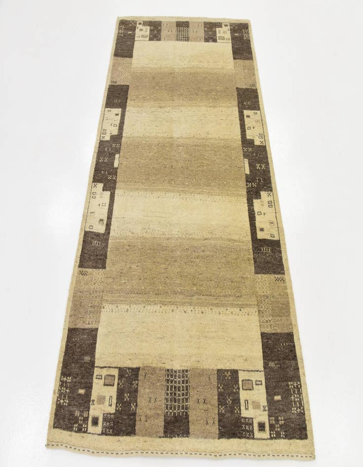 Detail image of 4' x 6' 3 Hand Knotted Kashkuli Gabbeh Wool Rug