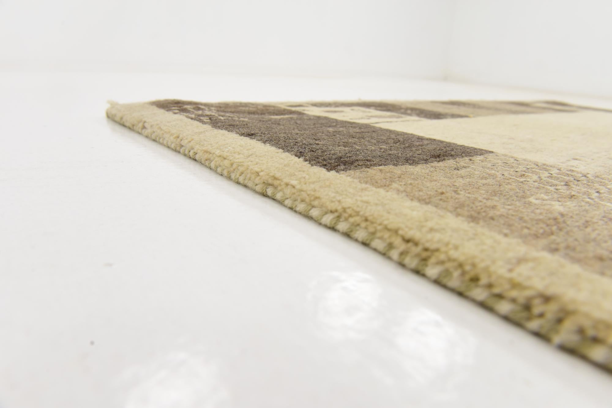 4' x 6' 3 Hand Knotted Kashkuli Gabbeh Wool Rug