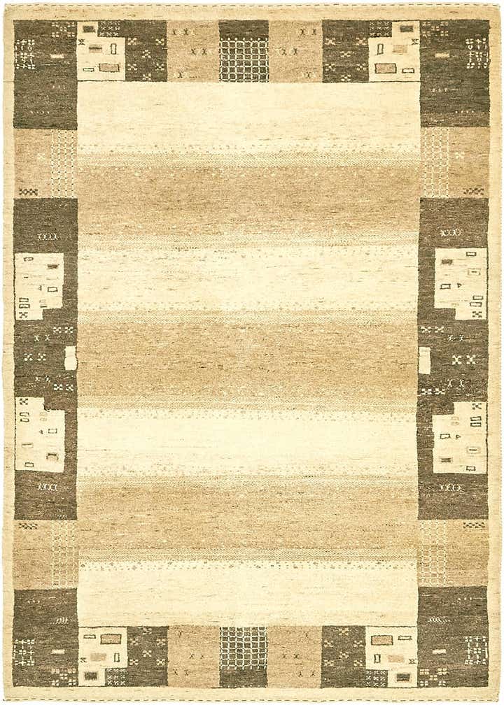 4' x 6' 3 Hand Knotted Kashkuli Gabbeh Wool Rug