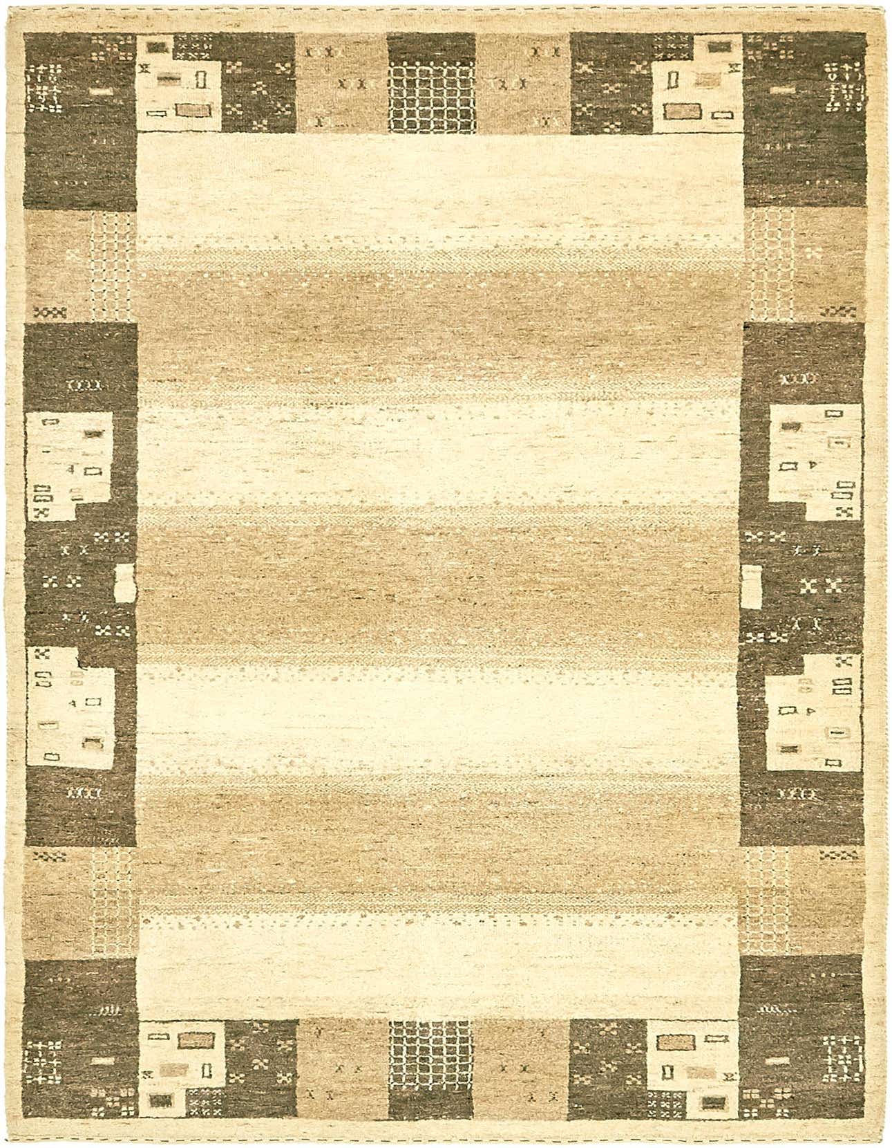 4' x 6' 3 Hand Knotted Kashkuli Gabbeh Wool Rug