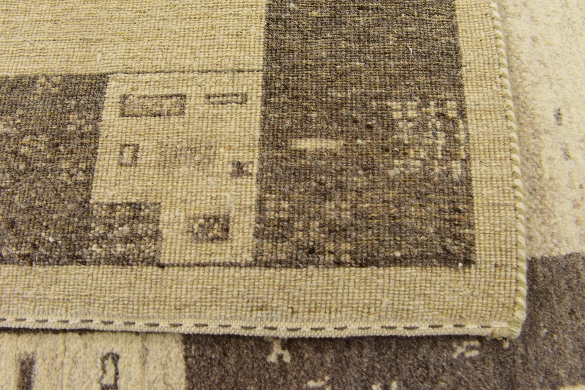 4' x 5' 9 Hand Knotted Kashkuli Gabbeh Wool Rug