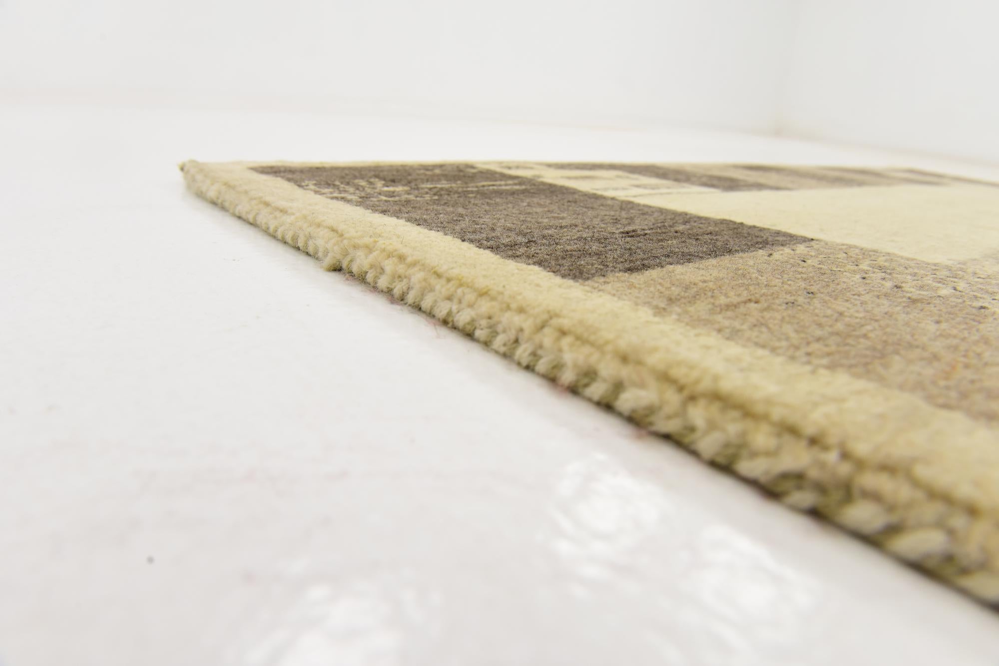 4' x 5' 9 Hand Knotted Kashkuli Gabbeh Wool Rug