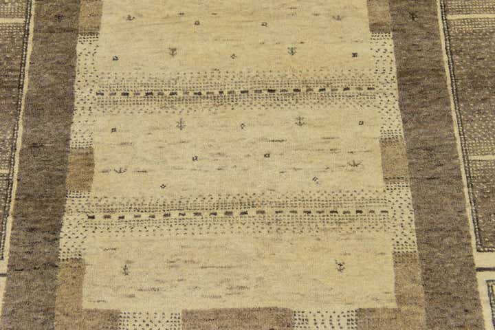 4' x 5' 10 Hand Knotted Kashkuli Gabbeh Wool Rug