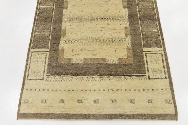 Detail image of 4' x 5' 10 Hand Knotted Kashkuli Gabbeh Wool Rug