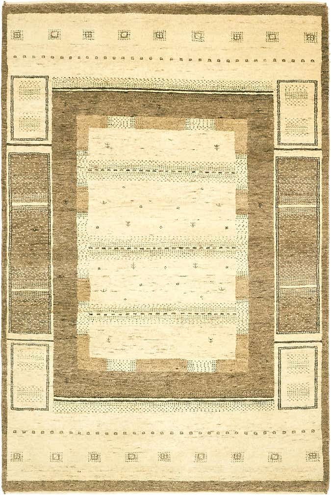 4' x 5' 10 Hand Knotted Kashkuli Gabbeh Wool Rug