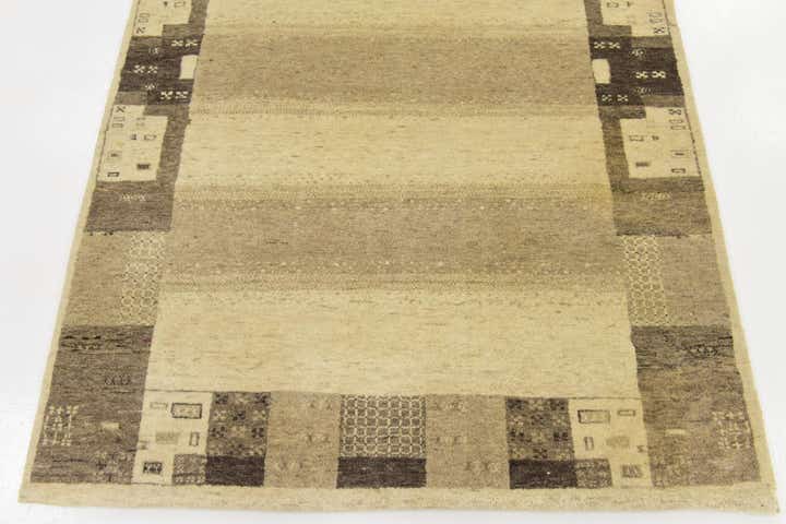 4' x 5' 8 Hand Knotted Kashkuli Gabbeh Wool Rug