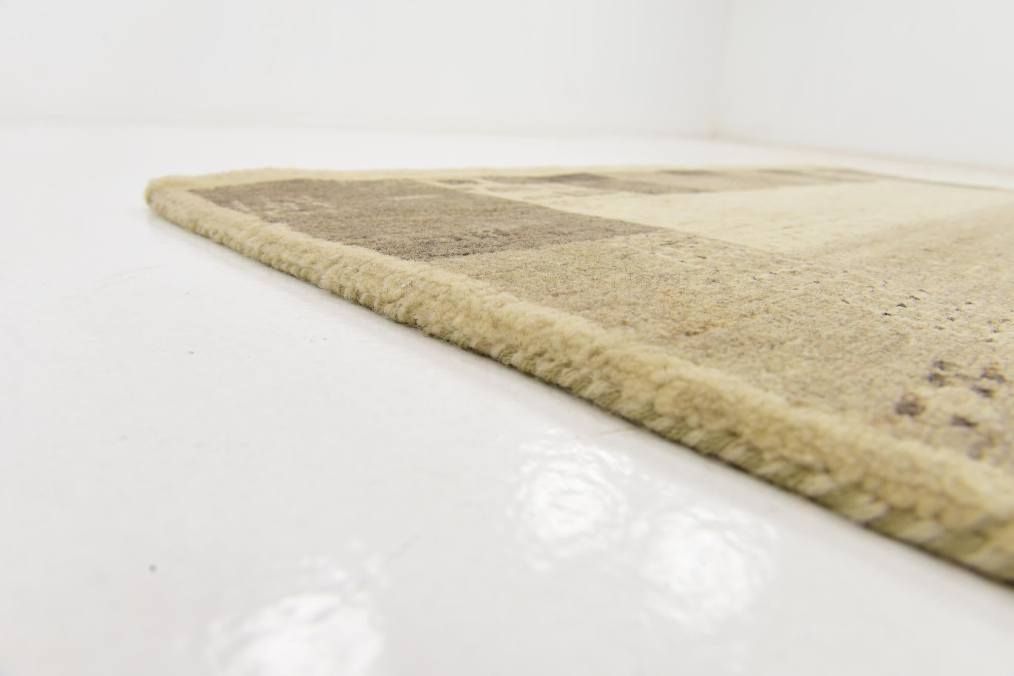 4' x 5' 8 Hand Knotted Kashkuli Gabbeh Wool Rug