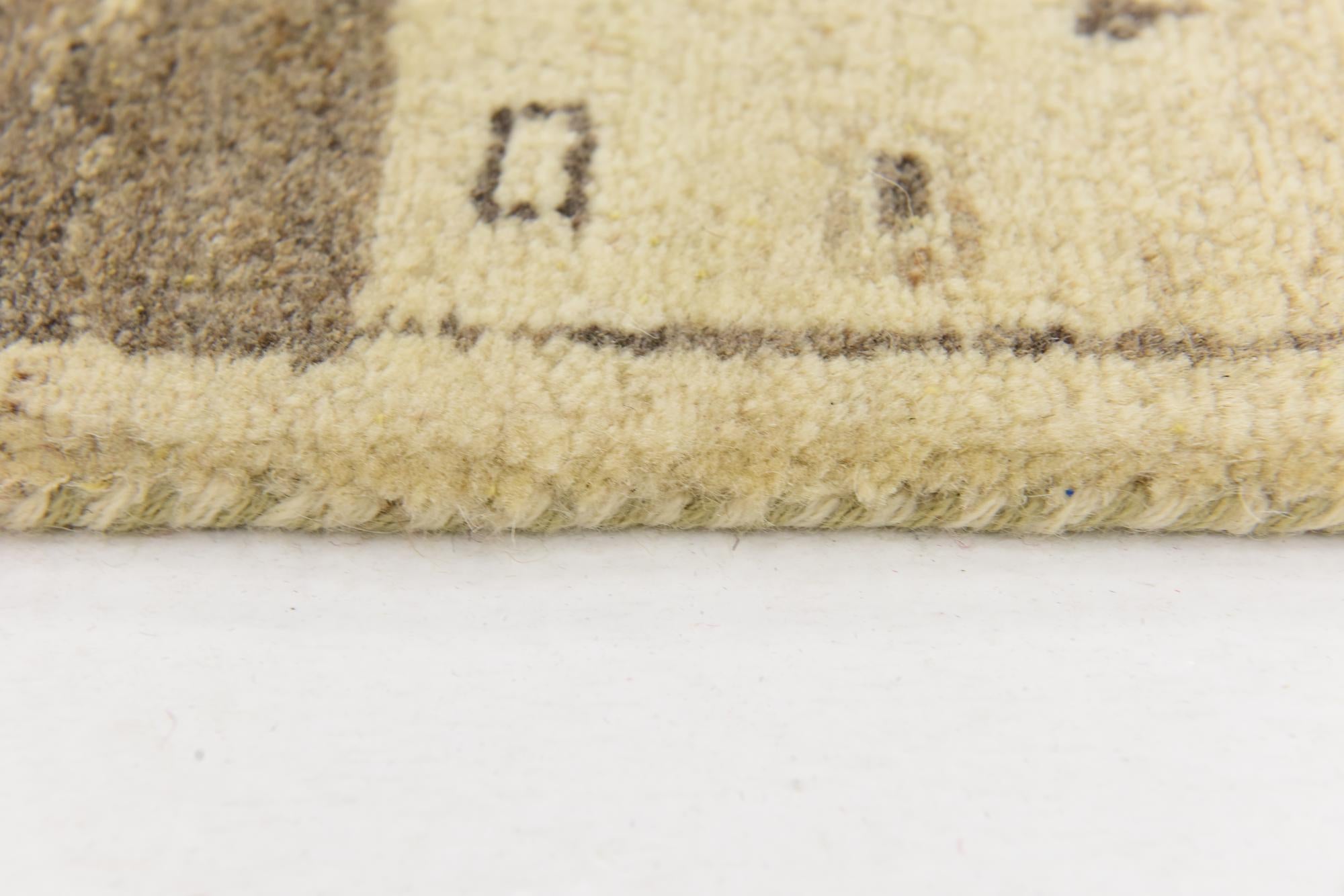 4' x 5' 8 Hand Knotted Kashkuli Gabbeh Wool Rug
