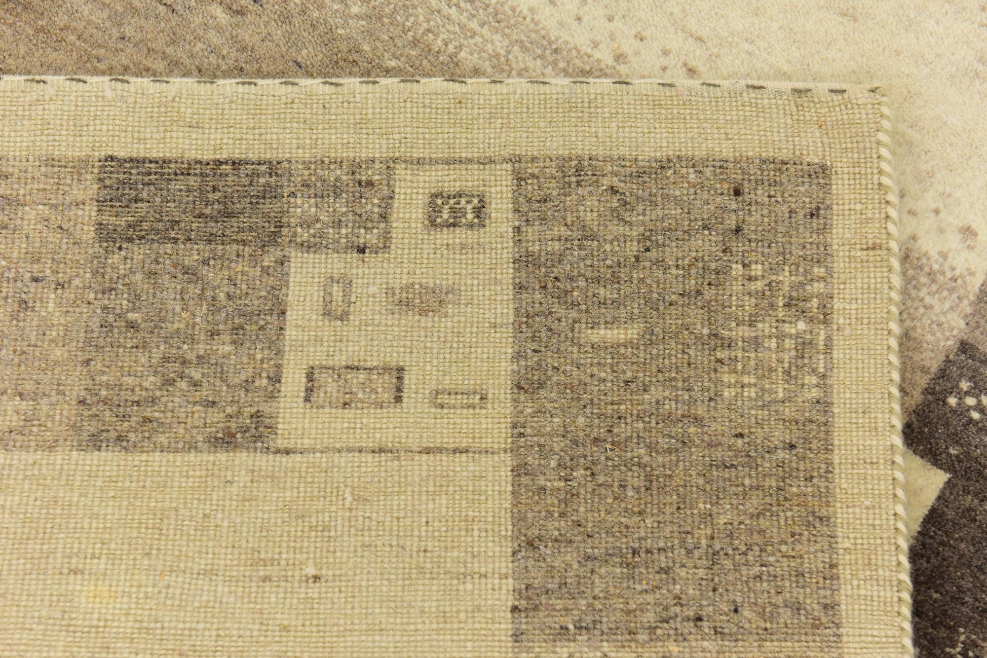 4' x 6' Hand Knotted Kashkuli Gabbeh Wool Rug
