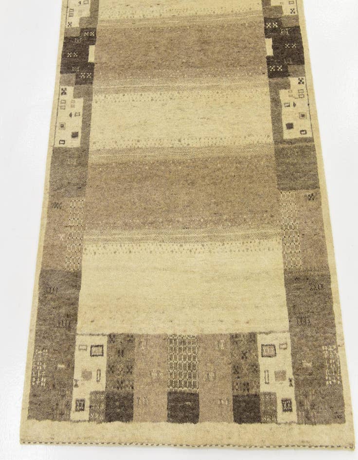Detail image of 4' x 6'  Hand Knotted Kashkuli Gabbeh Wool Rug