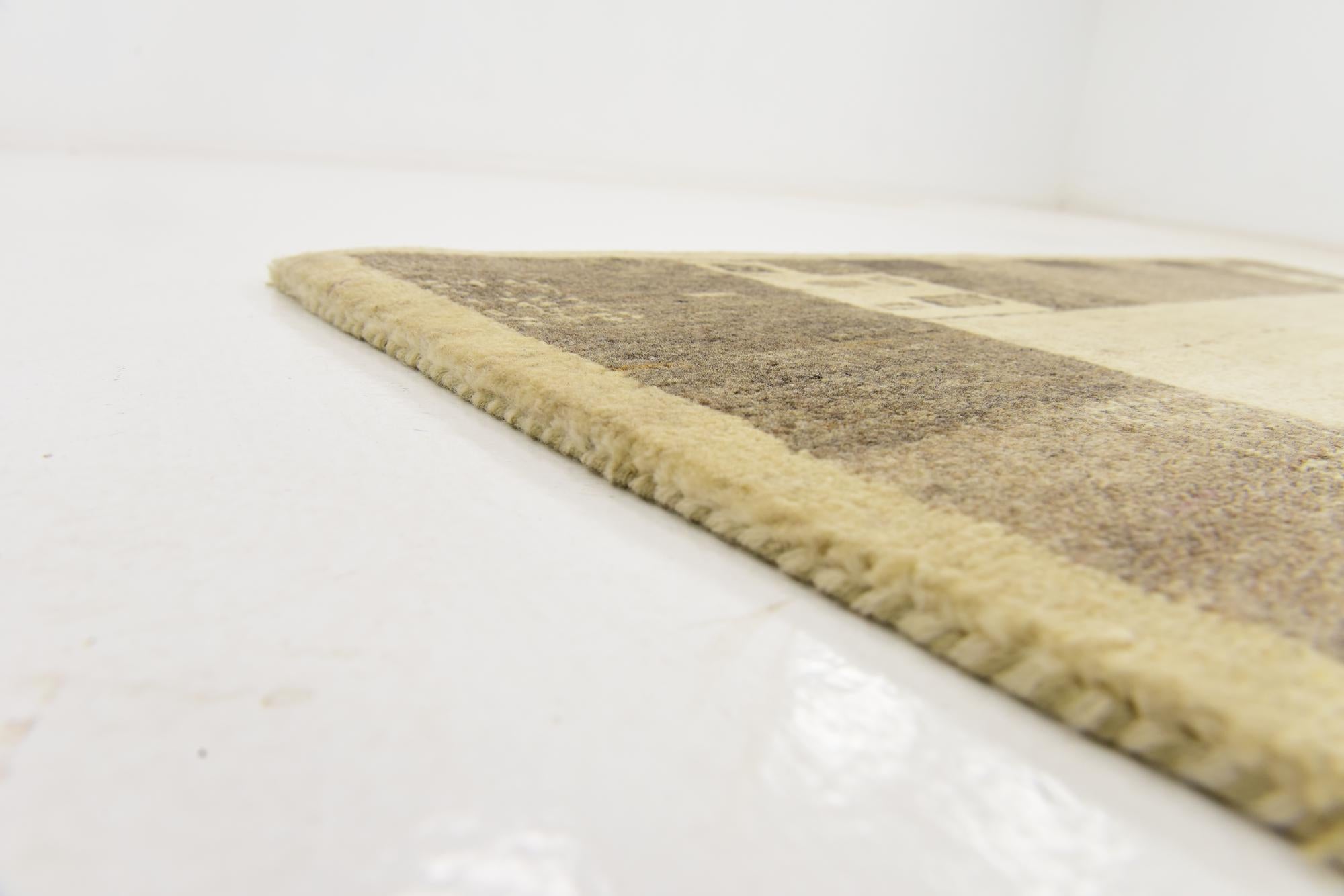4' x 6' Hand Knotted Kashkuli Gabbeh Wool Rug