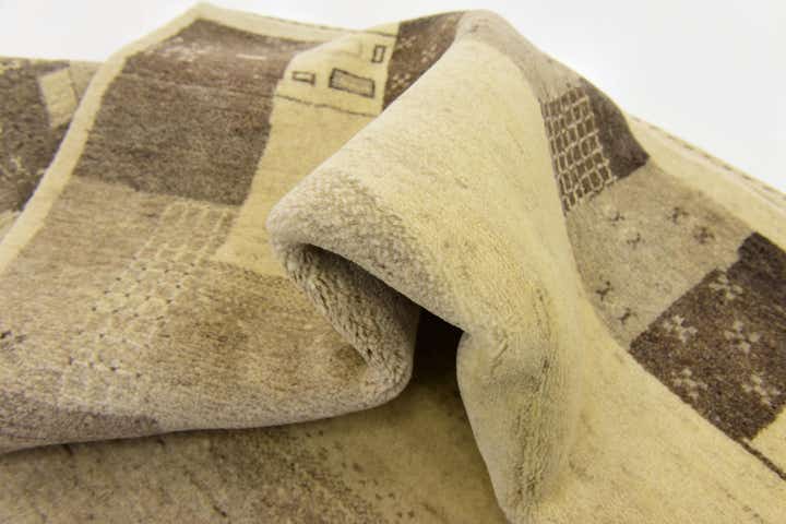 3' 10 x 6' 2 Hand Knotted Kashkuli Gabbeh Wool Rug