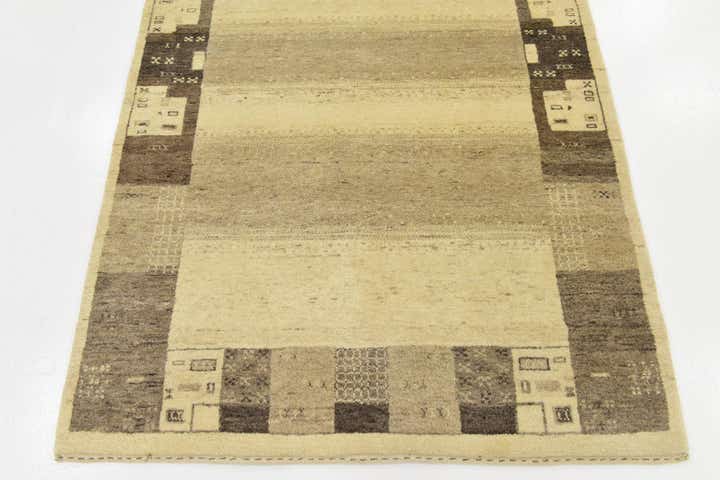 3' 10 x 6' 2 Hand Knotted Kashkuli Gabbeh Wool Rug