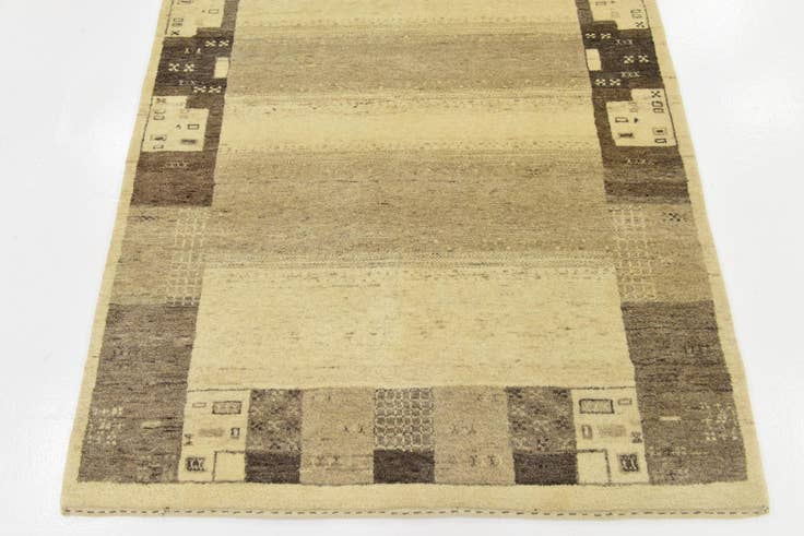 Detail image of 3' 10 x 6' 2 Hand Knotted Kashkuli Gabbeh Wool Rug