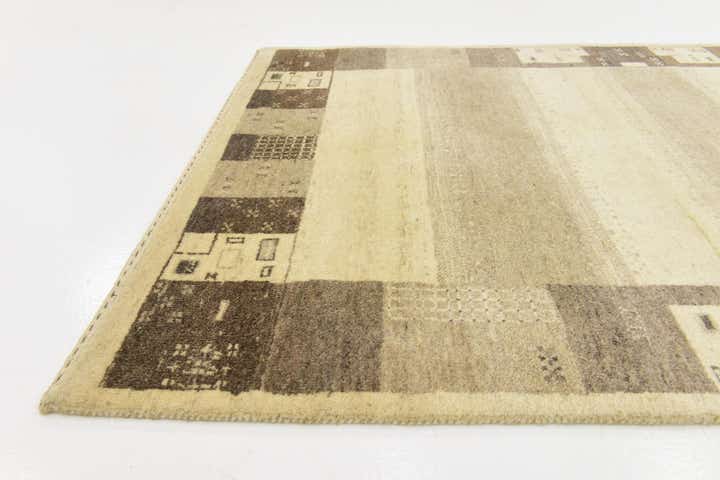 3' 10 x 6' 2 Hand Knotted Kashkuli Gabbeh Wool Rug