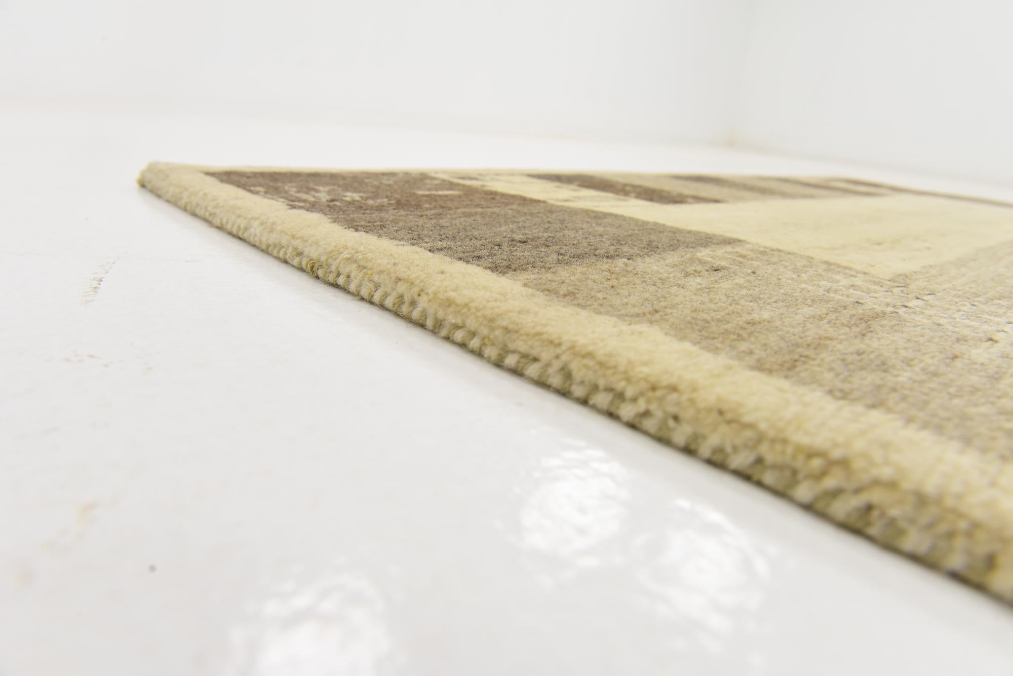 3' 10 x 6' 2 Hand Knotted Kashkuli Gabbeh Wool Rug