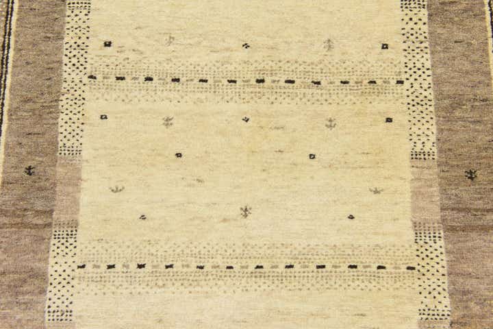 3' 10 x 6' 2 Hand Knotted Kashkuli Gabbeh Wool Rug