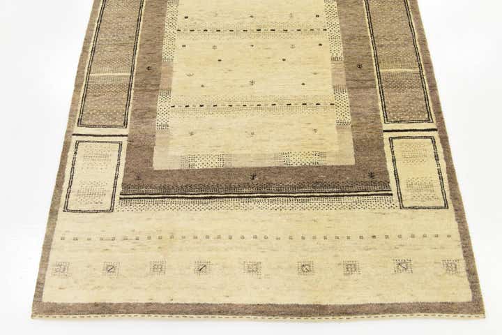 3' 10 x 6' 2 Hand Knotted Kashkuli Gabbeh Wool Rug
