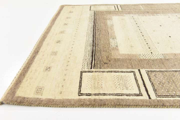 3' 10 x 6' 2 Hand Knotted Kashkuli Gabbeh Wool Rug
