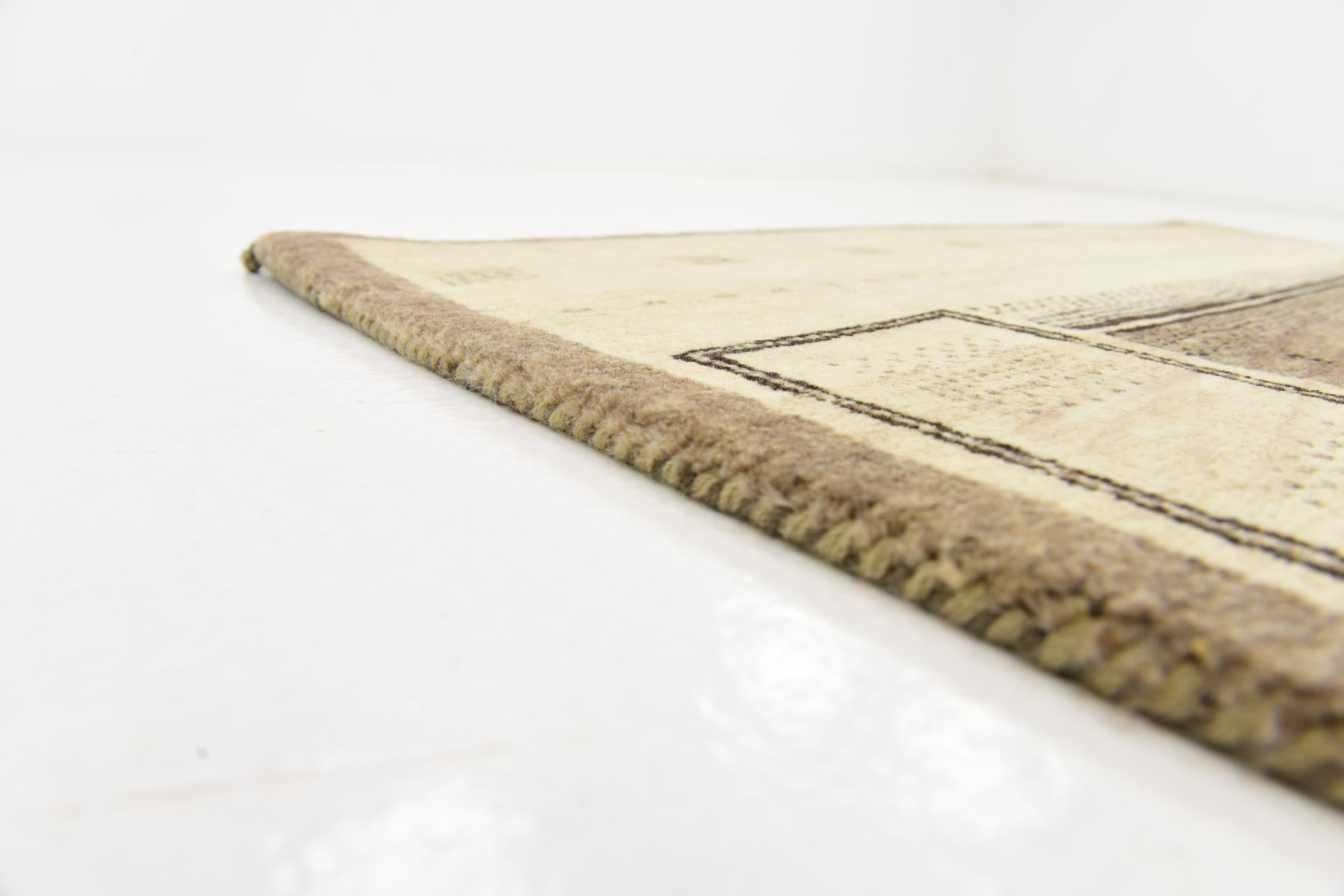 3' 10 x 6' 2 Hand Knotted Kashkuli Gabbeh Wool Rug