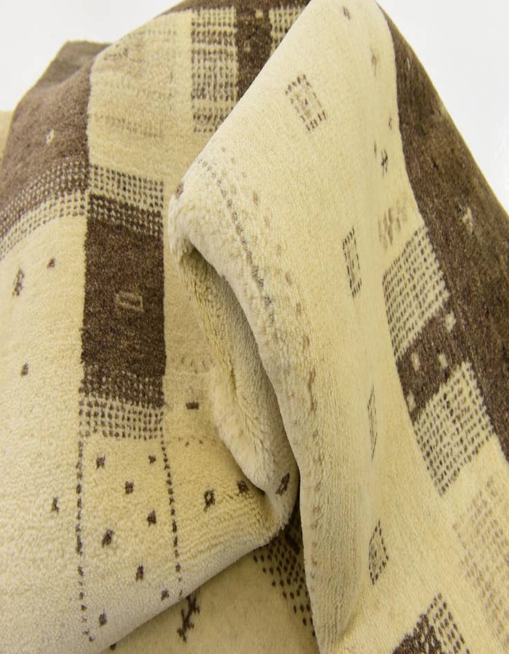 Detail image of 4' x 6'  Hand Knotted Kashkuli Gabbeh Wool Rug