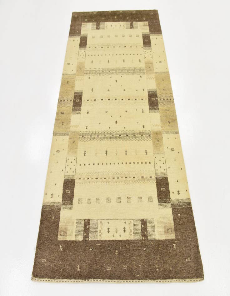 Detail image of 4' x 6'  Hand Knotted Kashkuli Gabbeh Wool Rug