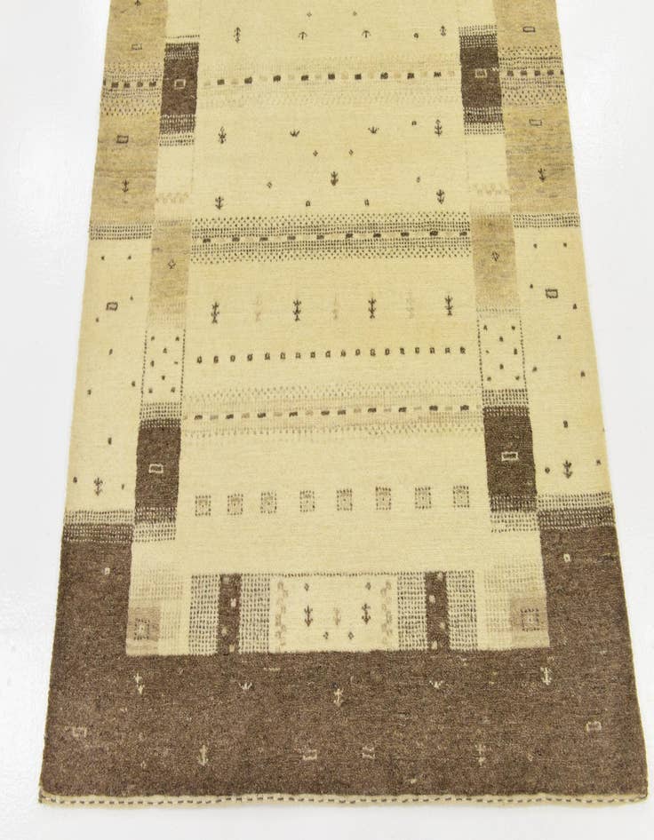 Detail image of 4' x 6'  Hand Knotted Kashkuli Gabbeh Wool Rug