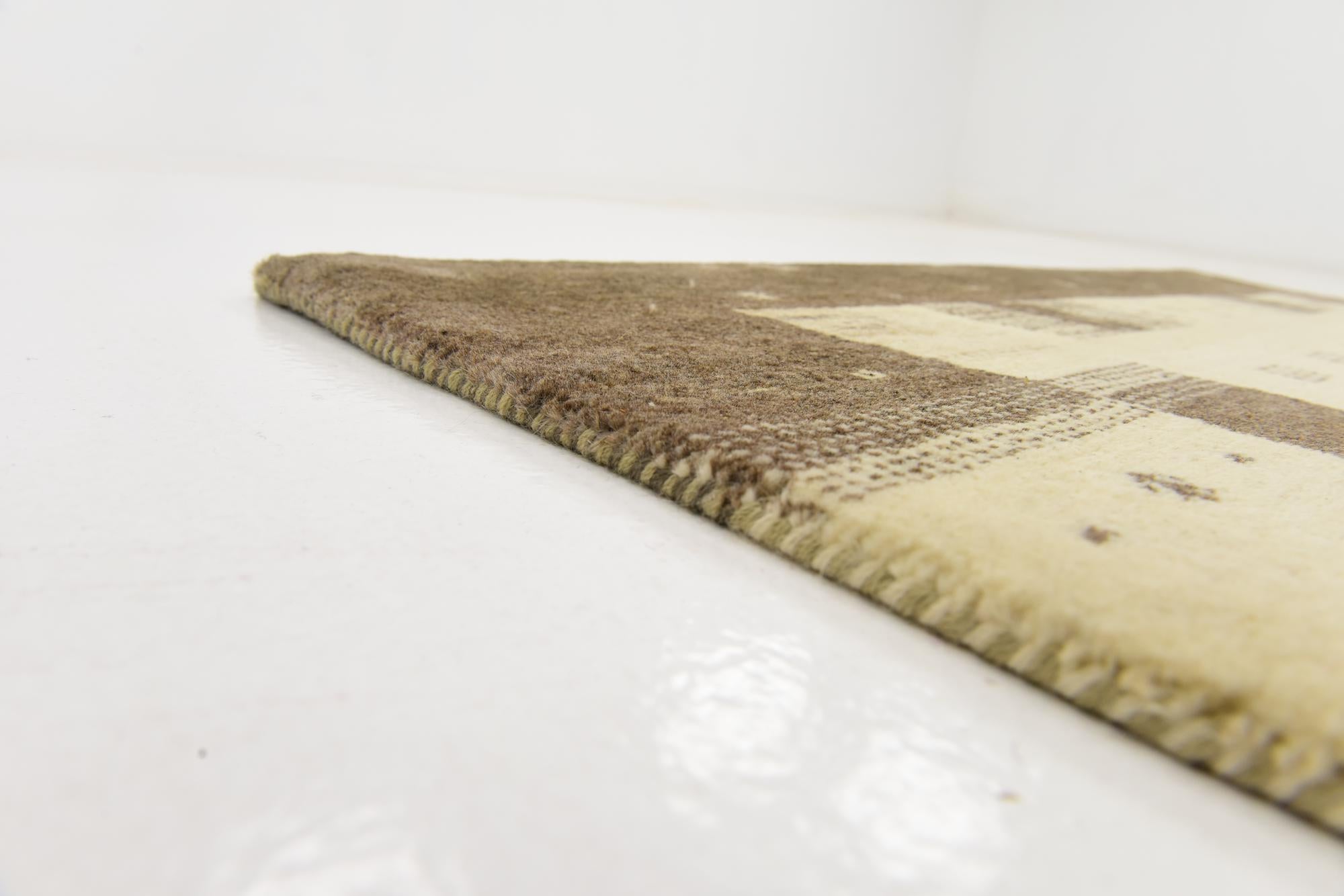 4' x 6' Hand Knotted Kashkuli Gabbeh Wool Rug