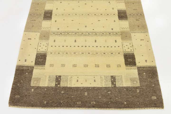 4' x 6' Hand Knotted Kashkuli Gabbeh Wool Rug