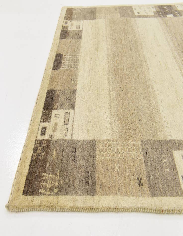 Detail image of 4' x 6'  Hand Knotted Kashkuli Gabbeh Wool Rug