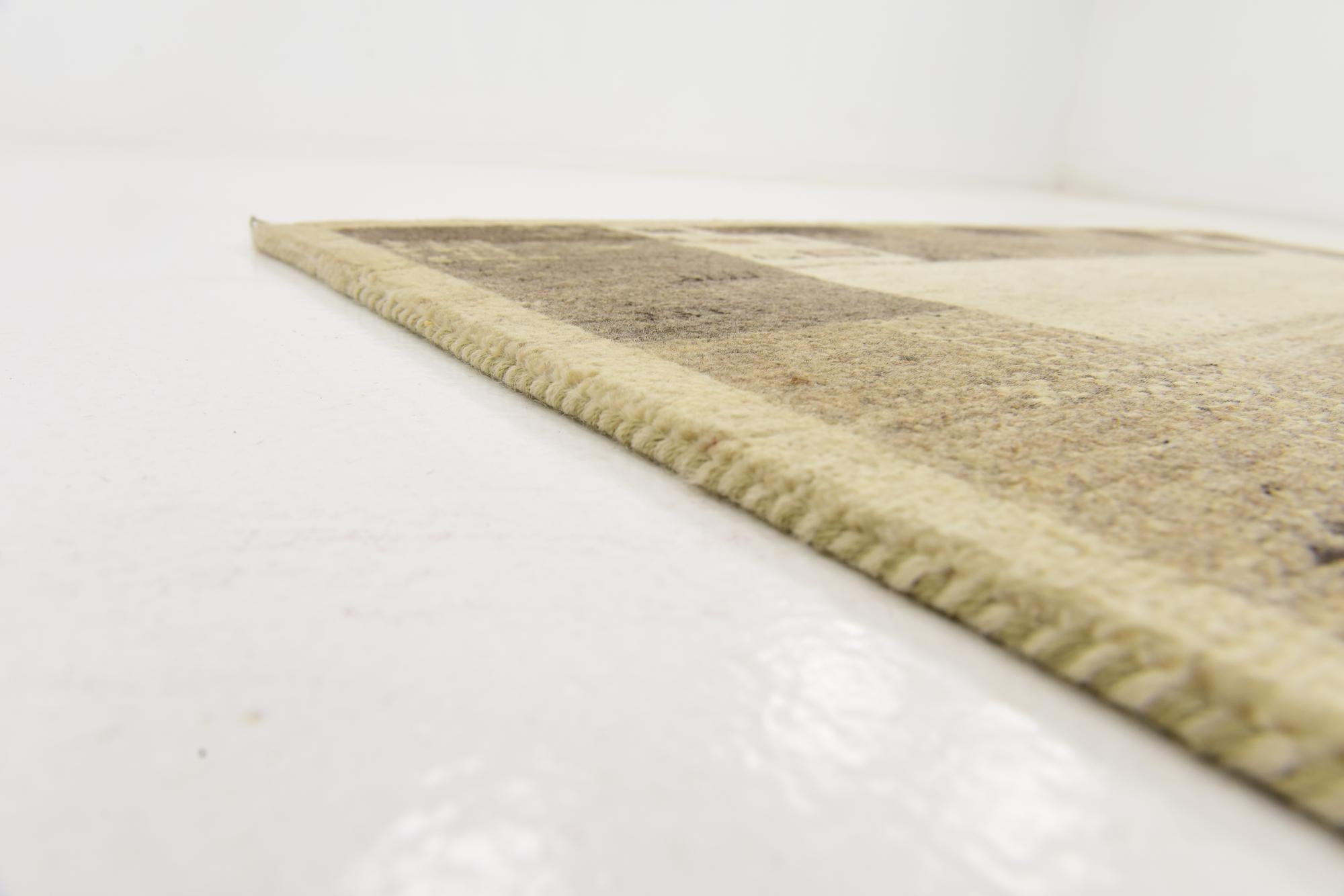4' x 6' Hand Knotted Kashkuli Gabbeh Wool Rug