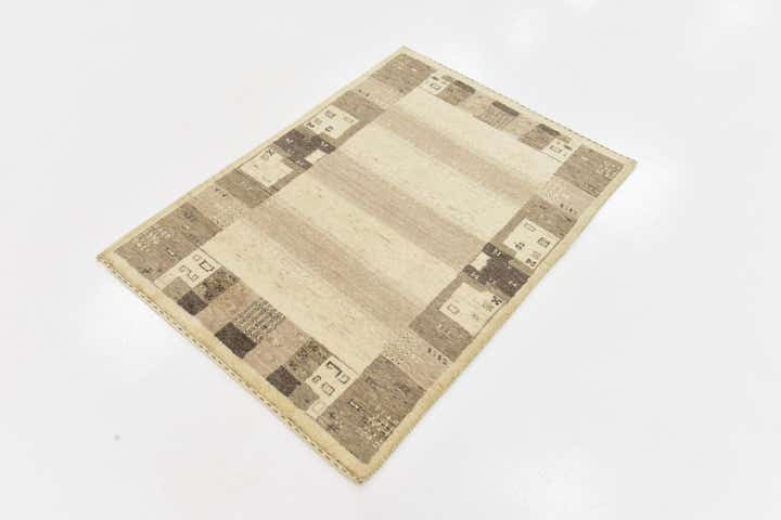 3' x 4' 2 Hand Knotted Kashkuli Gabbeh Wool Rug