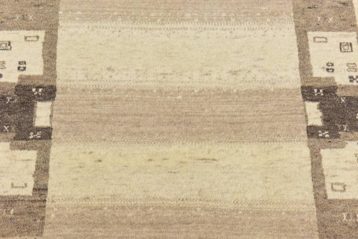 Detail image of 3' x 4' 2 Hand Knotted Kashkuli Gabbeh Wool Rug