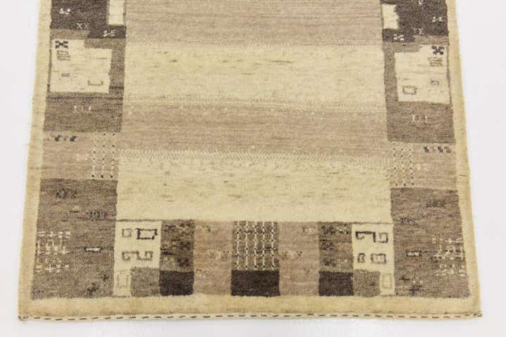 3' x 4' 2 Hand Knotted Kashkuli Gabbeh Wool Rug