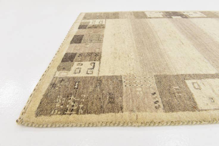 Detail image of 3' x 4' 2 Hand Knotted Kashkuli Gabbeh Wool Rug